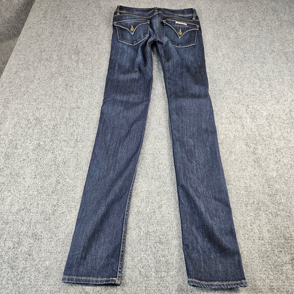 Hudson Collin Midrise Supermodel Skinny Jeans Dark Wash 25 WM422LDLO - Picture 9 of 10